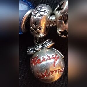 Pandora Merry Christmas Ornament Charm